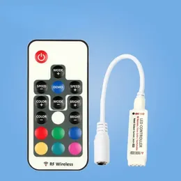Long-Range 17key RF Wireless Remote Controller for 5050 RGB LED Strip Lights with 4pin Female DC Connector Enjoy Convenient and Effortless