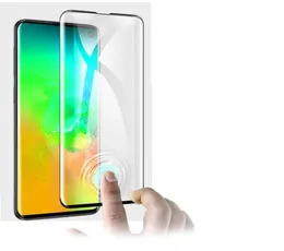 Protetores de tela amigável de casos Vidro temperado para Samsung Galaxy S21 Plus S20 Ultra S10E S8 S9 Note10 Note20 S7 Edge 3D Curved Fi7222442