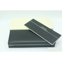 Blyertsfodral Partihandel svart träram penna för fontänpenna/kulspetspenna/rullkulpennor med garantihandboken drop del otkb1