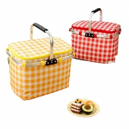 folding Picnic Thermal Insulated Bag for Food Beer Outdoor Thickened Storage Bags Cam Handbag Waterproof Lunch Box Basket y5X7#
