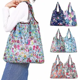 Сумка для покупателя складная портативная экологическая сумка сумочка с большой пропускной способностью Supermarket Shop Tote Mags Women Adward Sack Home Organizati d8ik#