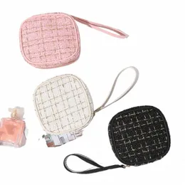 simple Mini Makeup Storage Bag Ladies Portable Lipstick Key Coin Data Line Organizer Pouch Girl Sanitary Napkins Tote Bag X4Jl#