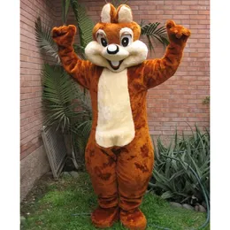 2024 Mascotte Chipmunk di alta qualità Costume Halloween Carnival Unisex Assolti Outfit Fancy Costume Tema Abito Fancy Abito