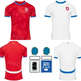 Euro Cup 2024 República Tcheca de futebol 22 Jersey de Tomas Soucek 10 Patrik Schick 2 David Zima 18 David Doudera 19 Tomas Chory Ladislav Krejci Camisa de futebol