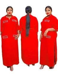Abbigliamento etnico 6 diversi colori di adesivi tascabili allargati camicie diamantato bottino vestiti Dashiki African Women