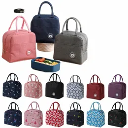 lancheira portátil lancheira caixa térmica isolada de lona bolsa infantil escola bento jantar portátil Catener Picnic alimentos armazenamento e9be#