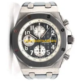 Audemar Pigue Luxury Watches Men's Automatic Watch Audemar Pigue Royal Oak Offshore Ghost Titanium Chronograph 26470io Oo A006ca.01 FN7D