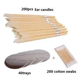 200pcs woskalna terapia naturalna pielęgnacja uszu Candle Coning Beewax Cleaner 2207129024912