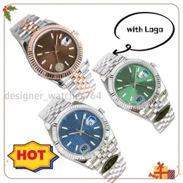 Luxury Watches Men Datejust Designer Watches High Quality 31mm 36mm 41mm Womenwatch Automatisk mekanisk rörelse Klassisk Rom Dial Orologio Di Lusso med låda