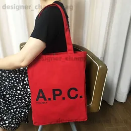 Torby na ramię japońsko -koreańskie litera AP solidny kolor nadruk modny płótno torebka torebka męskie i damskie zwykłe torba na ramię T240416