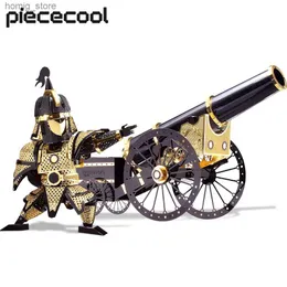 3D Puzzles Piececool Model Building Kits Artilleryman Style 3D Puzzle Metal Jigsaw Assembly Model Kits DIY Toys for Teen Adult Gifts Y240415