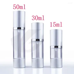 Bottiglie di stoccaggio 15 ml x 20 campione vuoto pompa ariabile contenitore in alluminio cosmetico 15 g di piccole lozioni