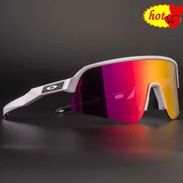 Solglasögon UV400 Cycling Eyewear Sports Outdoor Riding Glasses Cykelglasögon Polariserade med fall för män Kvinnor OO9465 9208 1899