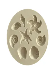 Starfish Cake Mold Ocean Biologiczna koncha morskie ciasto czekoladowe silikonowe formy DIY Forma Czekoladowa kuchnia ciasto płynne narzędzia WB4234835