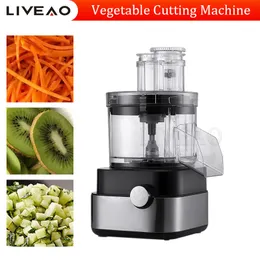 Automatische Gemüsewürfelmaschine Werbekrankung Kartoffel Zwiebel Granulare Dicer Elektrische multifunktionale Slicer Shred