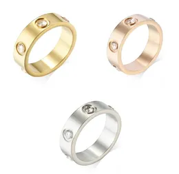 Dupe Diğer Dövme Malzemeleri Bayanlar Band Love Rings Titanium Steel Unisex Tasarımcı Yüzükler Erkekler Bayan Çift Vidalı Halkalar Takı Conupl2772394