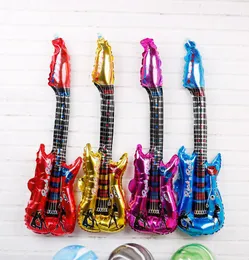 80x30cm gitar folyo balonları şişme helyum hava balonu bebek duş çocuk parti malzemeleri çocuk oyuncaklar doğum günü balon klasik oyuncak dl1522682