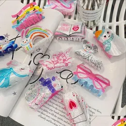 Hair Pins New Acrylic Claw Clip Cartoon Accessory Dopamine Angel Wings Shark Drop Delivery Products Accessories Tools Otq6G