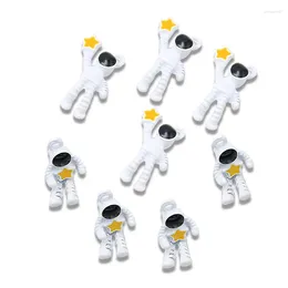 Charms 10st 2 Style Size Metal Alloy White Yellow Alien Astronaut Pendants For Jewelry Making DIY Handmade Craft