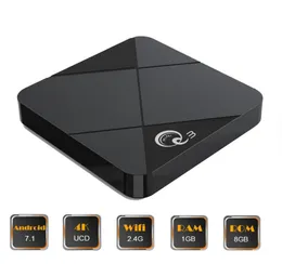 Mini Q3 Android TV Box AmLogic S905L Quad Core 1GB 8GB 24G WIFI 4K Media Player Smart Set Top Box 1G8G2069580