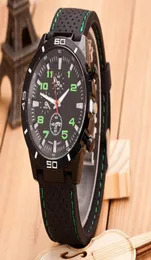 Homens de turnê legal Relógios de quartzo esportes de pulso Man Silicone Watch Strap WatchBand Relógio Militar Men039S Presentes de Natal 9217081