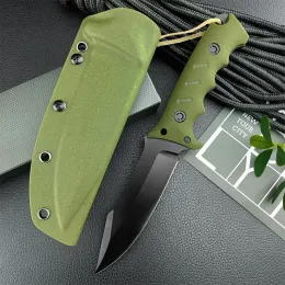 Kydex sheath Tactical Fixed Knife 8cr13mov Blade G10ハンドル屋外ハンティングキャンプナイフ軍事防衛EDCツール