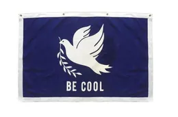 Be Cool Peace Oxford Dove Flag per decorazione 3x5ft Banner 90x150cm Festival Regalo per feste 100D Polyester Stampato SE8500279