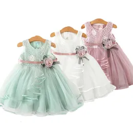 Baby Girls Kleid Casual Kostüm Kinderkleider für Mädchen Blumen Babykleid Mädchen Party Little Prinzessin Tutu Sommerkleid Vestidos 240416