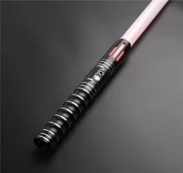 CIELTAN Dueling RGB Lightsaber 12 Color Changing with 6 Soundfonts Force Blaster Flash on Clash Saber Toys Drop8975525