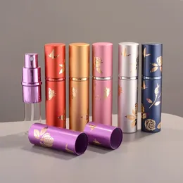 NEW 2024 10ml Portable Mini Refillable Perfume Bottle With Scent Pump Metal Aluminum Empty Cosmetic Containers Spray Atomizer Bottlefor