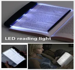 Ögonvård LED -bok Light Clipon Night Lights Reading Lamp Flat Plate Portable Travel Panel LED Desk Lamp för hemmet inomhus sovrum4660732