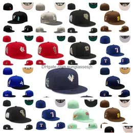 Ball Caps Fashioner Designer Hats установленные бейсбольные шляпы All Teams логотип Cotton Flat Embroidery Men Woman Snapbacks Athletic Street Outdoo Dhsbl