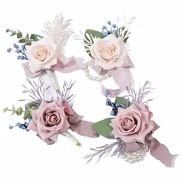 Hochzeit FR ART SIMULATI FR BUSIN Celebrati Ong Gäste Brust FR Hand rosa Bohnenpaste 37WF#