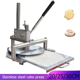 Commercial Dough Press Machine Pizza Hand Grabing Cake Flat Cake Biscuits Mattklipp Rund manuell hand pressad