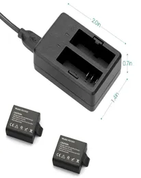 バッテリー充電器USB EKEN H9 H9R H3 H3R H8PRO H8R H8 PRO SJCAM SJ4000 SJ50003759725のデュアル充電器