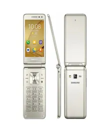 オリジナルSamsung GalaxyフォルダーG1600 2016デュアルシムLTE携帯電話Quard Core 480 X 800 14GHz 16GB ROM 2GB RAM 38Quot Inch Pho6121052