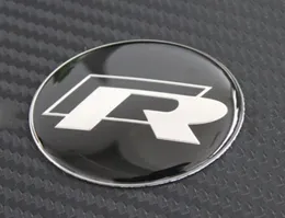 45mm R Logo Car Teadering Wheel Sticker Decals Logo Emblem for VW R Series R36 R400 R32 R20 R50 Golf Passat6617270