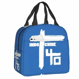 indochine Insulated Lunch Bag for Women Men Portable Pop Rock And New Wave Thermal Cooler Lunch Box Kids School Children o2xO#