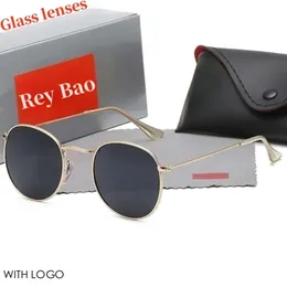 Kvinnor Retro Classic Men Brand Solglasögon Designer Eyewear Ray Metal Frame Bans Designers Sun Glasses Woman ML