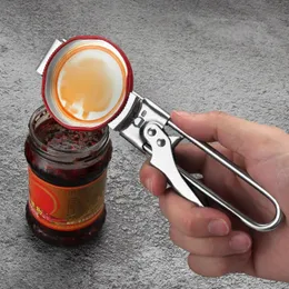 Can Opener Adjustable Stainless Steel Non-Slip Multifunction Manual Jar Bottle Bottle Lid Opener Gadget Home Gadgets Accessories