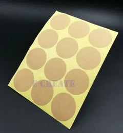 Adesivo integrale fatto a mano 1500pcs 3535 mm Blank Kraft Etichetta rotonda Kraft Etichetta Fai da te Farti per la cottura da regalo Adesivo di sigillatura da forno 2724753