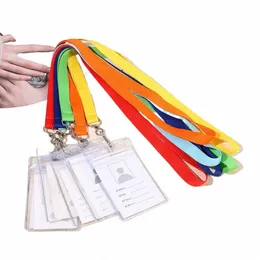 Cruise Lanyard med vattentät ID -korthållare Solid Color Drable Lanyard med Badge ID Holder For Badge Card och Carnival Sail J1qk#