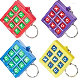 Party Favor 5Pcs Colorful Tic Tac Toe Keychain For Kids Educational Toys Birthday Classroom Prizes Goodie Filler Pinata Gift