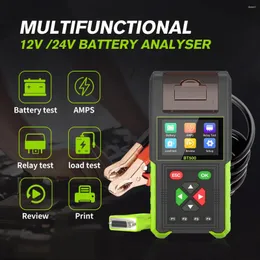 TOPDIAG BT500 CAR BATTERY TESTER 20-2000CCA 12V 24V漏れ検出ロードリレーテスト自動アナライザー自動車ツール