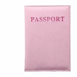 Passaporto in pelle PU inglese di alta qualità Copertura documento copertura per viaggi per viaggi Passaporto per la carta d'identità Titolare del passaporto per viaggi ACCEORIA E6TY#