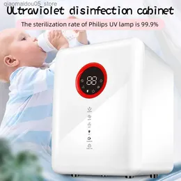 Bottle Warmers Sterilizers# Baby bottle sterilizer UV for bottles 100W disinfection cabinet with LCD screen used baby pacifier toys and clothing Q240416