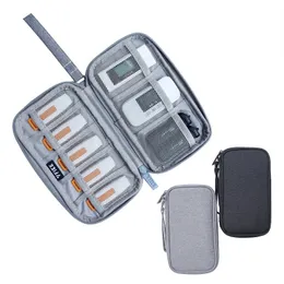Mini USB Flash Drive Earphone Cable Case Universial Protable Digital Storge Bag U Disk Travel Case Memory Card Organizer