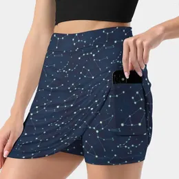 Skirts Pattern ( A ) Woman Fashion 2024 Pant Skirt Mini Office Short Constellations Big Dipper Little Ursa