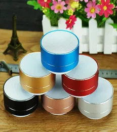 100 pcs Mini A10 Aluminum Alloy Wireless Bluetooth Speakers Outdoor Portable Mini Metal Speaker With Led Lights For Phone Huawei X8716449