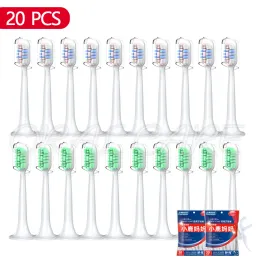 Products For XIAOMI MIJIA T300/T500/T700/MES601/MES602 Replacement Toothbrush Heads DuPont Soft Vacuum Bristle Nozzle Brush With Caps